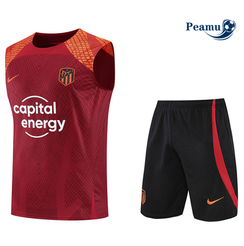 Comprar Camisola Kit Entrainement foot Atletico Madrid Colete + Pantalon Rojo/Negro 2022-2023 t217 baratas | peamu.pt