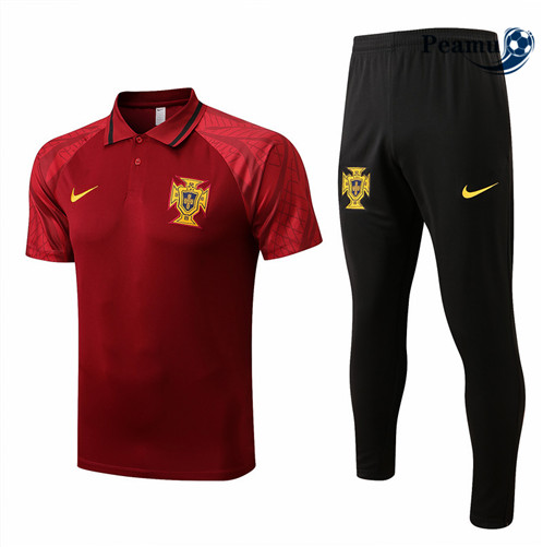 Comprar Camisola Kit Entrainement foot polo Portugal + Pantalon Rojo/Negro 2022-2023 t367 baratas | peamu.pt