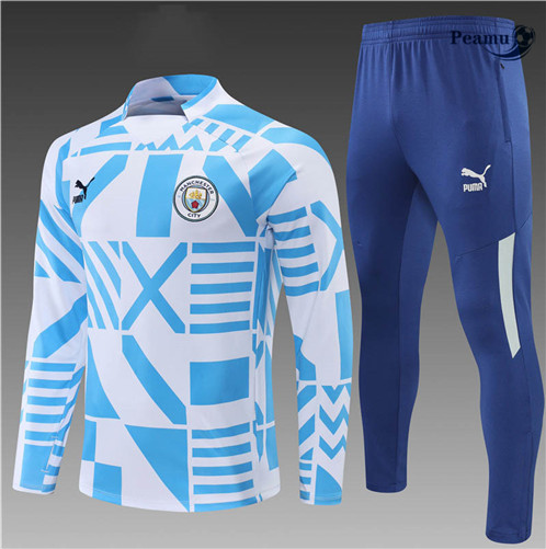 Comprar Camisola Fato de Treino Manchester City Crianças Azul 2022-2023 t817 baratas | peamu.pt