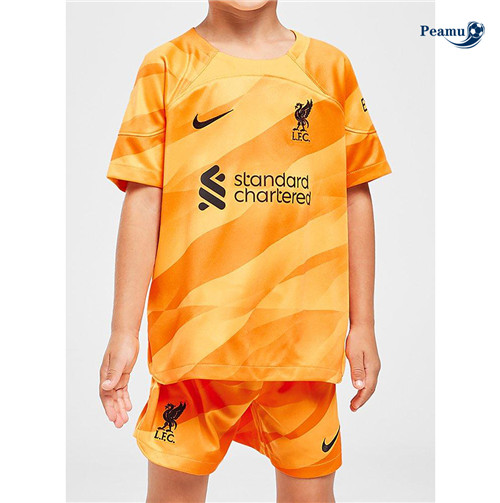 Camisola Futebol Liverpool Crianças Equipamento Goleiro Amarillo 2023-2024