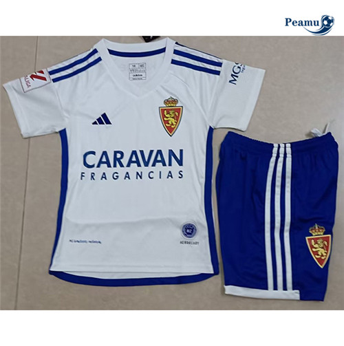 Camisola Futebol Real Zaragoza Crianças Principal Equipamento 2023-2024