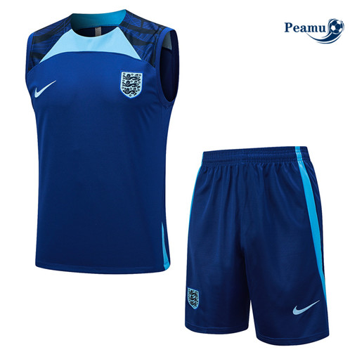 Criar Camisola Kit Equipamento Training Inglaterra Colete + Calções Azul Real 2023-2024