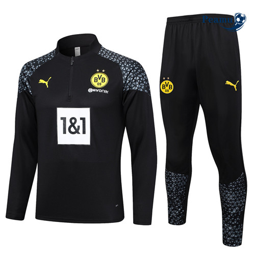 Criar Fato de Treino Borussia Dortmund Equipamento Preto 2023-2024