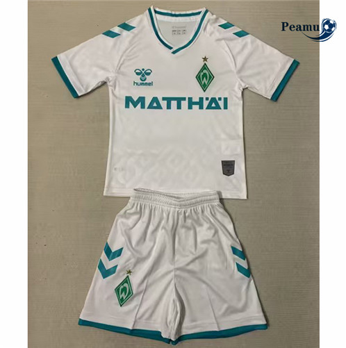 Novo Camisola Futebol Werder Brême Crianças Alternativa Equipamento 2023-2024