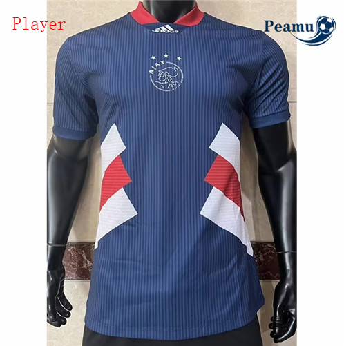Peamu: Novas Camisola Futebol AFC Ajax Player Version spéciale Azul 2023-2024