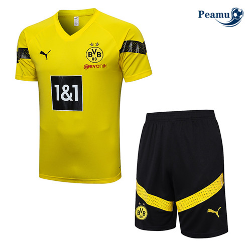 Peamu: Venda Camisola Kit Entrainement Futebol Borussia Dortmund + Pantalon Amarelo 2022-2023