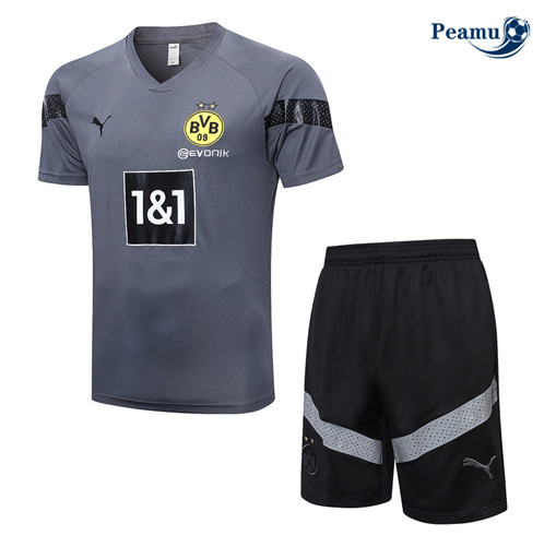 Peamu: Desconto Camisola Kit Entrainement Futebol Borussia Dortmund + Pantalon Cinzento 2022-2023