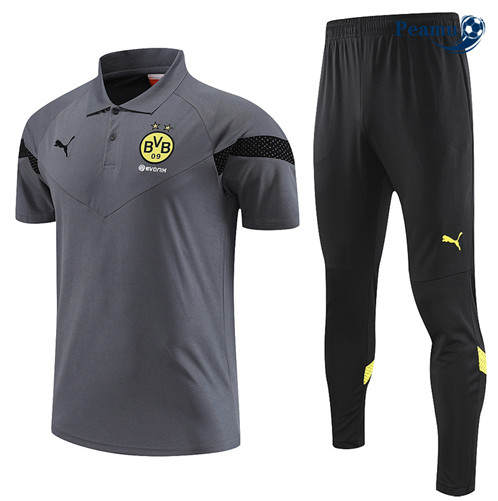 Peamu: Comprar Camisola Kit Entrainement Futebol Borussia Dortmund + Pantalon Cinzento 2022-2023