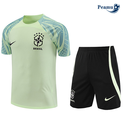 Peamu: Comprar Camisola Kit Entrainement Futebol Brasil + Pantalon Verde 2022-2023