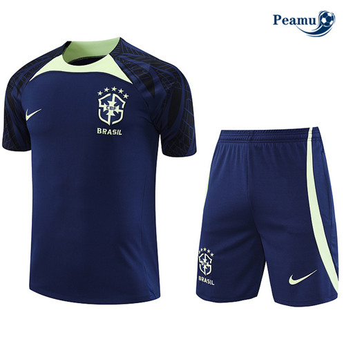 Peamu: Novas Camisola Kit Entrainement Futebol Brasil + Pantalon Azul 2022-2023