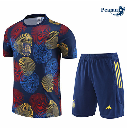 Peamu: Novas Camisola Kit Entrainement Futebol Espanha + Pantalon Azul 2023-2024