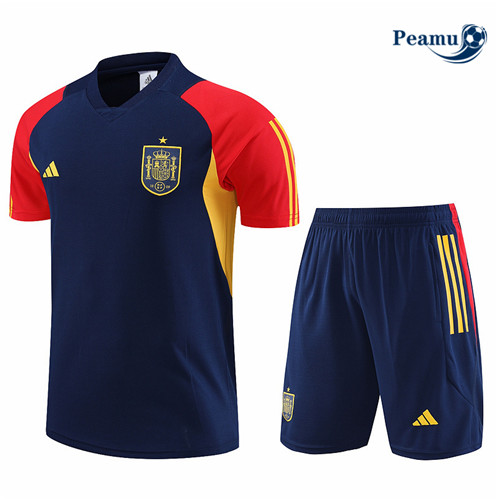 Peamu: Venda Camisola Kit Entrainement Futebol Espanha + Pantalon Azul 2023-2024
