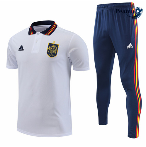 Peamu: Comprar Camisola Kit Entrainement Futebol Espanha + Pantalon Branco 2022-2023