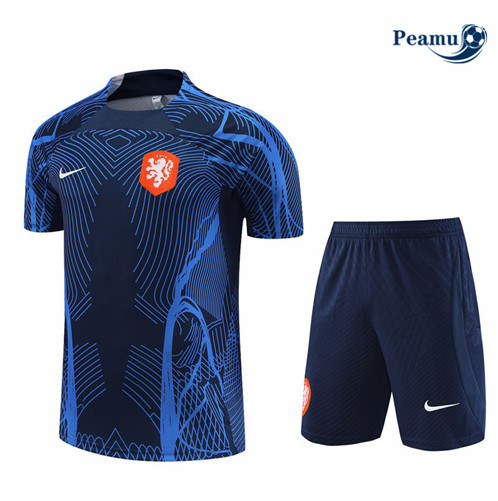 Peamu: Venda Camisola Kit Entrainement Futebol Holanda + Pantalon Azul 2022-2023