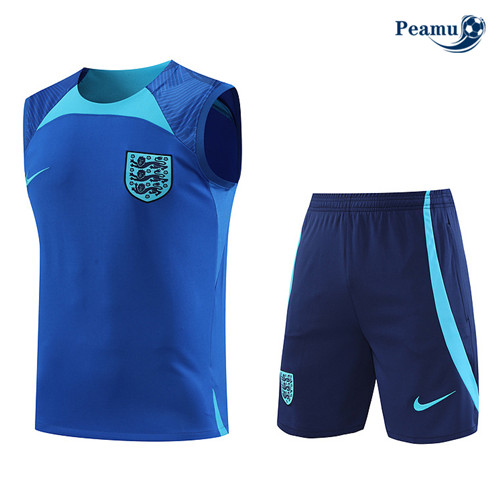 Peamu: Novo Camisola Kit Entrainement Futebol Inglaterra Colete + Pantalon Azul 2022-2023