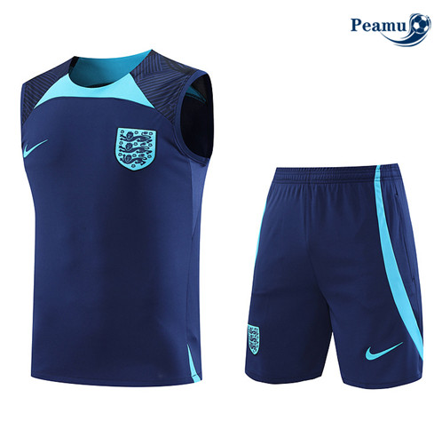 Peamu: Comprar Camisola Kit Entrainement Futebol Inglaterra Colete + Pantalon Azul 2022-2023