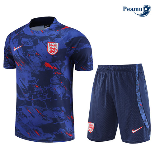 Peamu: Novas Camisola Kit Entrainement Futebol Inglaterra + Pantalon Azul 2023-2024