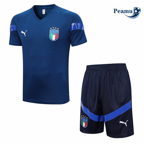 Peamu: Promoção Camisola Kit Entrainement Futebol Italia + Pantalon Azul 2022-2023