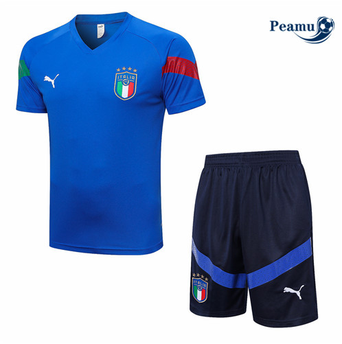 Peamu: Novo Camisola Kit Entrainement Futebol Italia + Pantalon Azul 2022-2023