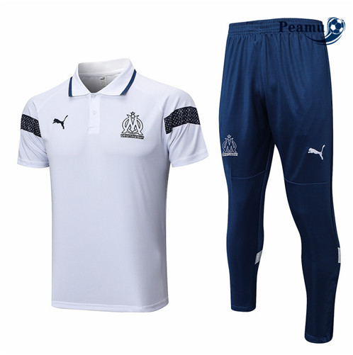 Peamu: Comprar Camisola Kit Entrainement Futebol Marsella polo + Pantalon Branco 2022-2023