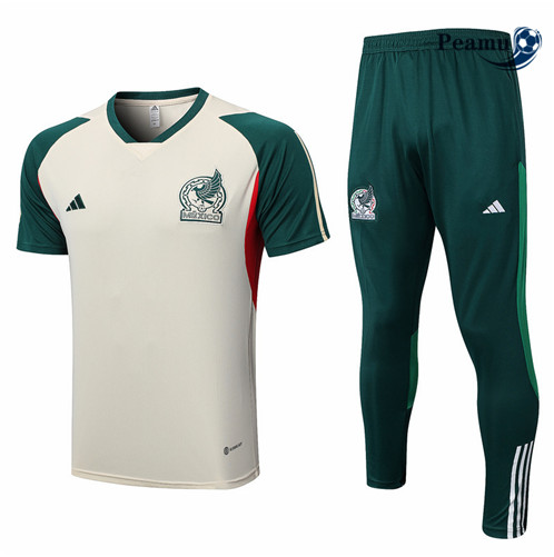 Peamu: Novas Camisola Kit Entrainement Futebol México + Pantalon Branco 2023-2024