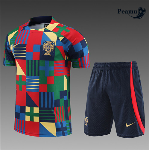 Peamu: Desconto Camisola Kit Entrainement Futebol Portugal + Pantalon Azul 2023-2024