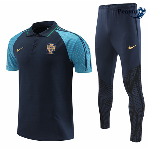Peamu: Venda Camisola Kit Entrainement Futebol Portugal + Pantalon Azul 2022-2023