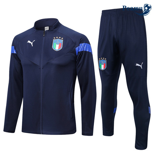 Peamu: Novo Camisola Futebol Casaco de Fato de Treino Italia Azul 2022-2023