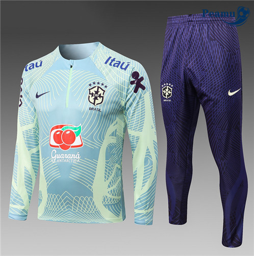 Peamu: Venda Camisola Futebol Fato de Treino Brasil Criancas Azul 2022-2023