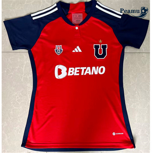 Peamu: Novo Camisola Futebol Universidad de Chile Mujer Alternativa Equipamento 2023-2024