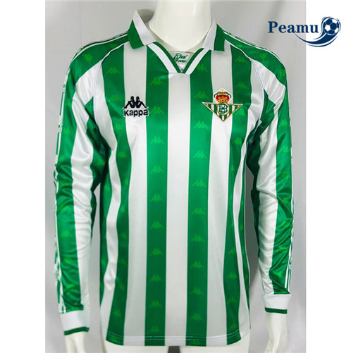 Camisola Futebol Retrô Real Betis Principal Equipamento Manga Comprida 1995-97 Pt20032