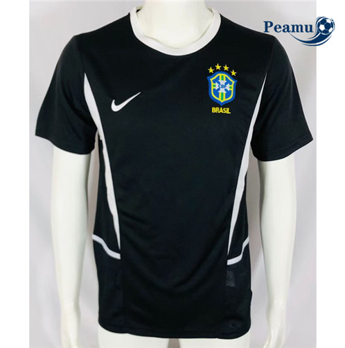 Camisola Futebol Retrô Brasil Equipamento Goleiro Verde 2002 Pt20013