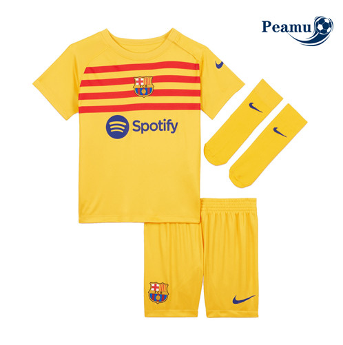 Camisola Futebol Barcelona Criança Quarto Equipamento 2023-2024 Pt20034