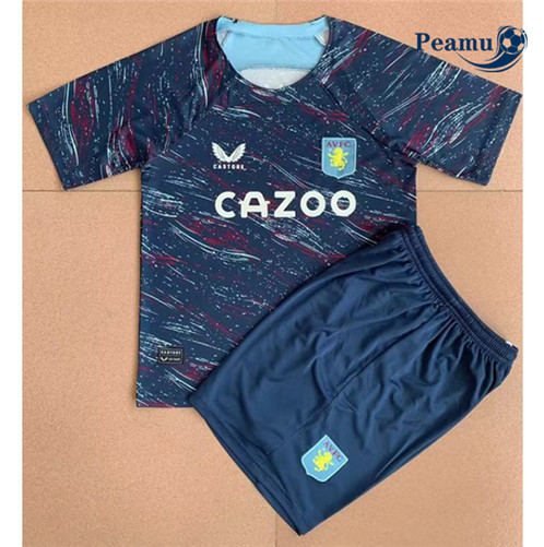 Camisola Futebol Aston Villa Criança Equipamento 2023-2024 Pt20033