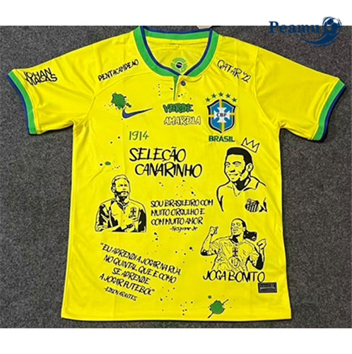 Camisola Futebol Brasil Principal Equipamento edição comemorativa 2022-2023 Pt20088