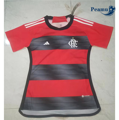 Camisola Futebol Flamengo Mulher Principal Equipamento 2023-2024 Pt20190