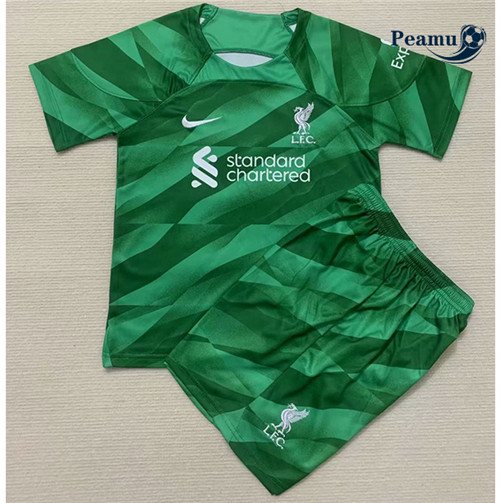 Peamu: Comprar Camisola Liverpool Criança Portero Equipamento Verde 2023-2024