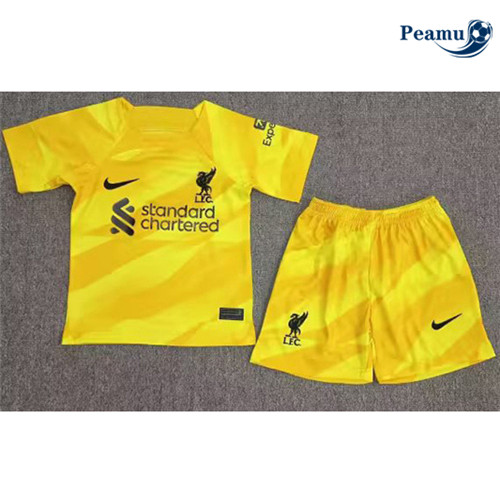 Peamu: Comprar Camisola Liverpool Criança Equipamento Portero Amarillo 2023-2024
