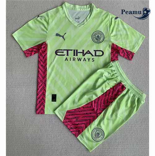 Peamu: Comprar Camisola Manchester City Criança Portero Equipamento Verde 2023-2024