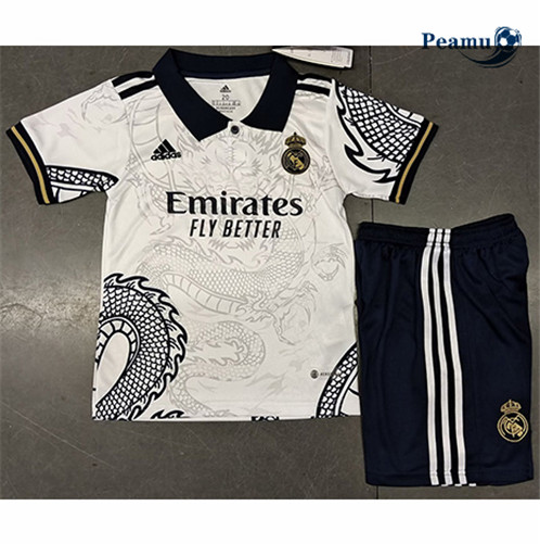 Peamu: Comprar Camisola Real Madrid Criança Dragon Equipamento Branco 2023-2024