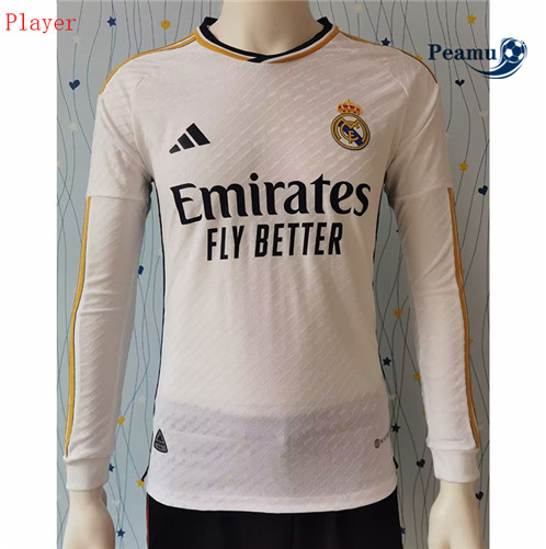 Peamu: Comprar Camisola Real Madrid Player Version Principal Equipamento Manga Comprida 2023-2024
