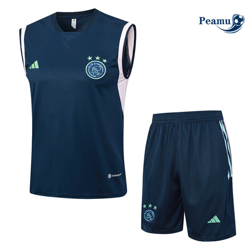 Comprar Camisola Kit Equipamento Training AFC Ajax Colete + Shorts Azul marinho 2023-2024