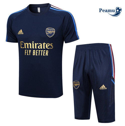 Oferta Camisola Kit Equipamento Training Arsenal + Shorts Azul 2023-2024