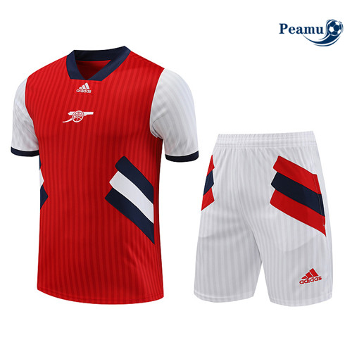 Cria Camisola Kit Equipamento Training Arsenal + Shorts Vermelho 2023-2024