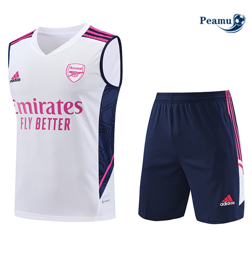 Comprar Camisola Kit Equipamento Training Arsenal Colete + Shorts Branco 2023-2024
