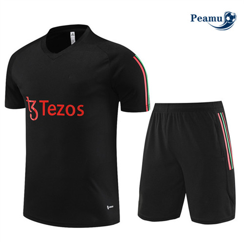 Criar Camisola Kit Equipamento Training Manchester United Criancas + Shorts Preto 2023-2024