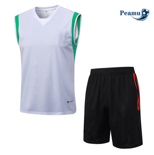 Procurar Camisola Kit Equipamento Training Manchester United Colete + Shorts Branco 2023-2024
