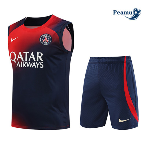 Comprar Camisola Kit Equipamento Training PSG Colete + Shorts Azul 2023-2024