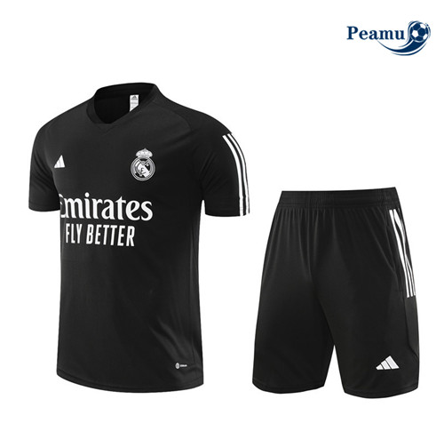 Criar Camisola Kit Equipamento Training Real Madrid Criancas + Shorts Preto 2023-2024