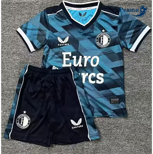 Réplicas Camisola Futebol Feyenoord Enfant Equipamento Azul 2023-2024